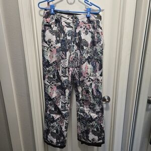 Liquid Floral Snow Pants Size M